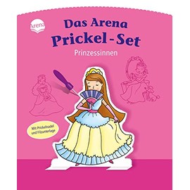 Prinzessinnen: Das Arena Prickel-Set. Mit Filzmatte und Prickelnadel Aufstellfiguren ausstanzen ab 4 Jahren