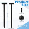 Uraqt Pack of 100 Cable Ties Black Set, 90 mm