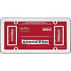Cruiser Accessories 21110 Stainless License Plate Frame, Stainless Steel