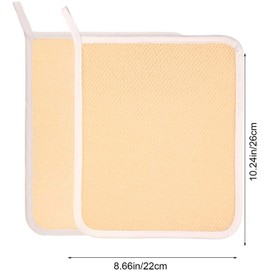 PHOGARY 6 Pack Exfoliating Wash Cloths for Body Scrub and Face Clean, Dual-Sided Wash Towels Bath Washcloths for Men Women Skin Massage Spa - Rough Exfoliating Side and Soft Terry Side