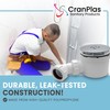 CranPlas Chrome Shower Trap | 90MM High-Flow Shower Waste Trap