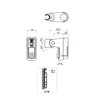 SANEI PW5801-1 Sliding Shower Hanger, 1.0 inch (25 mm), 1.2