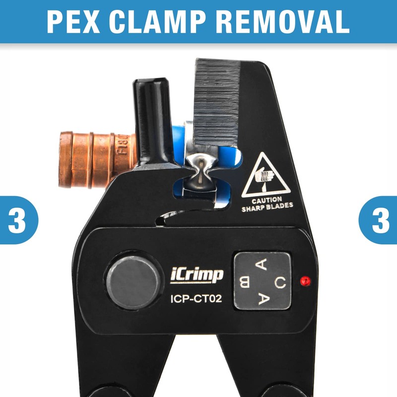 iCrimp ICP-CT02 PEX Crimp Fitting Removal Tool for Removing 1/2-in,