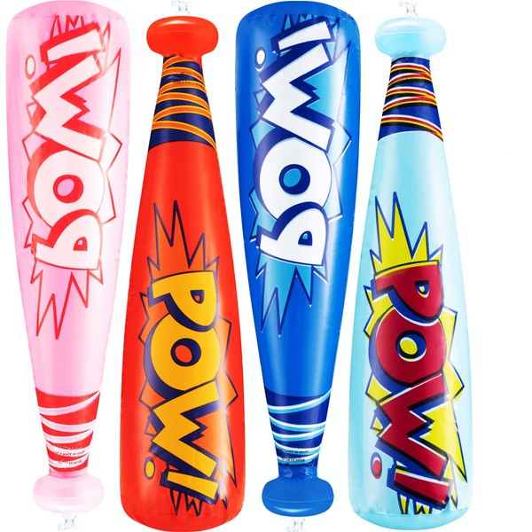 Pow Inflatable Baseball Bats - (Pack of 12) Oversized 20