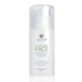 Aloe Up Daily Face Moisturizer with SPF 25 - Non Greasy & Quick Absorbing Sun Skin Care, Reef Friendly & Water Resistant, Aloe Skin Sun Protection, Sunscreen Lotion with UVA/UVB Protection - 1.7 Fl Oz