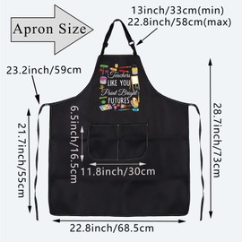 BDPWSS Art Teacher Apron With Pockets Teachers Like You Paint Bright Future For Art Teacher Appreciation Gift Art Lover Gift (Teachers Future AP)