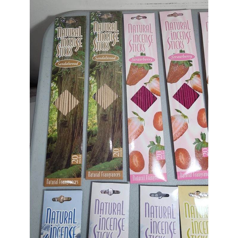 Sticks Incense Sticks Natural 12 Packs 240 Sticks Total