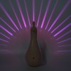PeacockShaped Projection Lamp Decorative Light Touch Control ABS Nightlight Bedroom(Pink