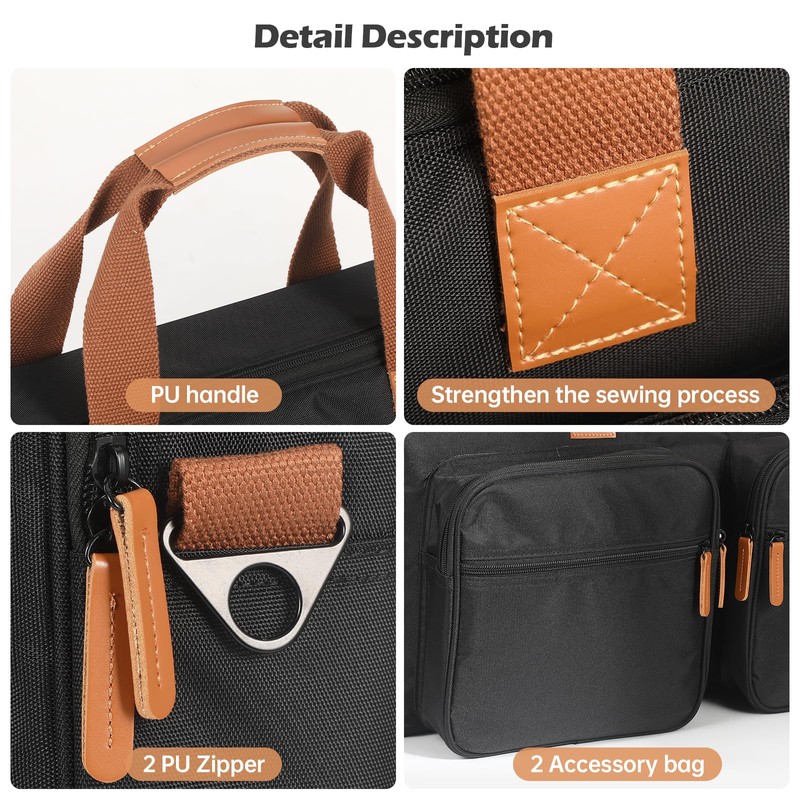 OUKNAK Protector Bag Storage Case, Tote Bag for Pioneer DJ