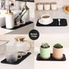 ZLR 2 Pcs Silicone Dish Drying Mats for Kitchen Counter,