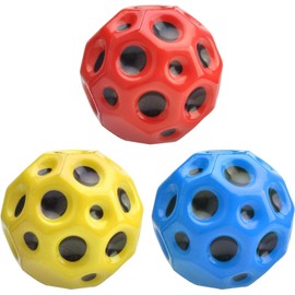 Astro Jump Ball, 3PCS Moon Balls - High Bouncing Rubber Ball |Jumps Rubber Space Ball | A Banging Sound Make Mini Bouncing Ball Toy for Kids Party