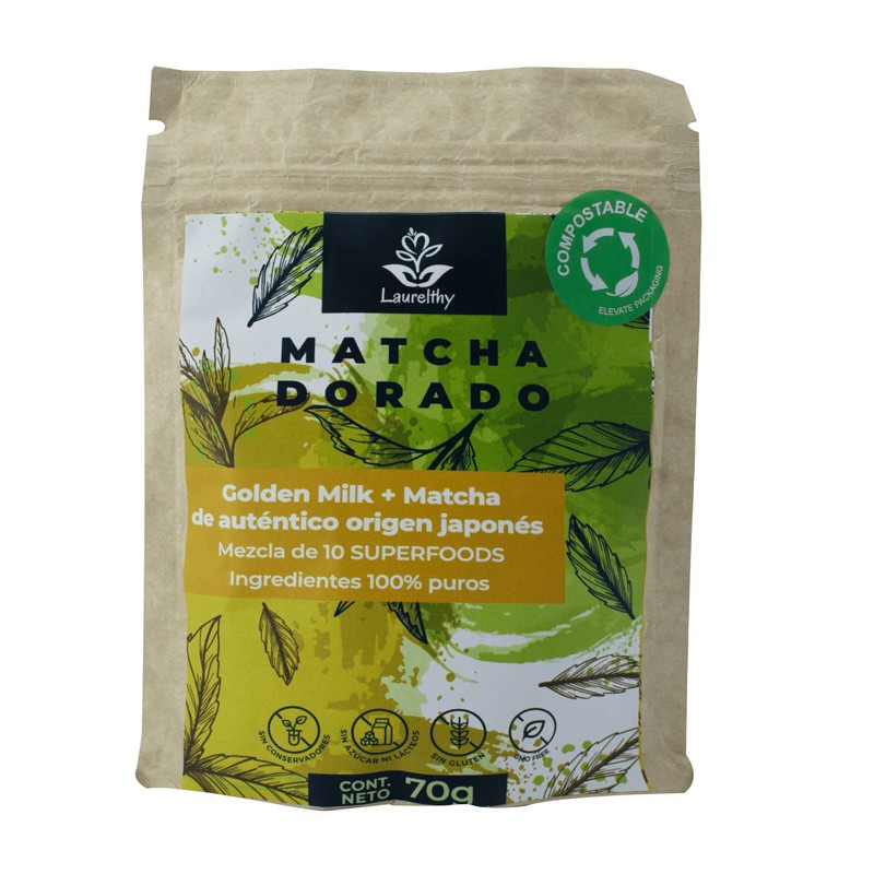 Laurelthy - Matcha Dorado 70 Gr