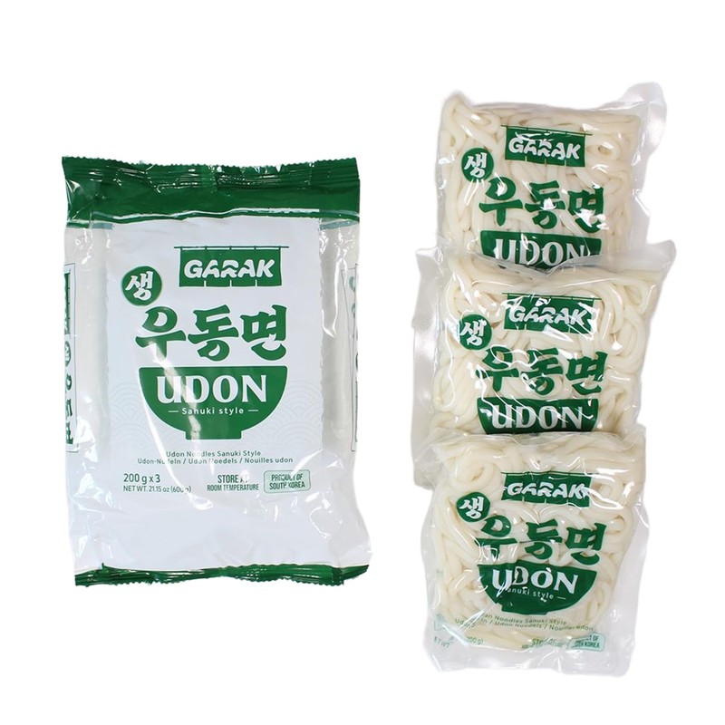 GARAK 3-Minute Sanuki Udon Noodles (3-Pack) | Thick & Chewy
