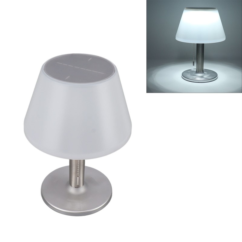Solar Table Lamp LED Waterproof 3 Levels Adjustable Solar Desk