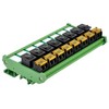DIN Rail Mount Rocker Switch Module, 10Amp 250VAC/50VDC (8 Channel)