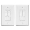 LIDER 2-Hour Countdown Timer Switch with Wall Plate, 5-10-20-30 Min,