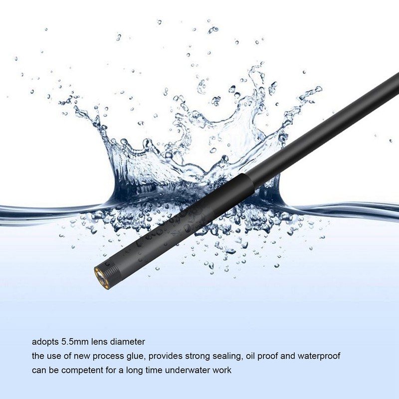 5.5mm Lens Borescope Camera 4.3in IPS Screen IP67 Waterproof Digital