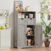 Iwell Storage Cabinet with 2 Drawers & 2 Adjustable Shelves,
