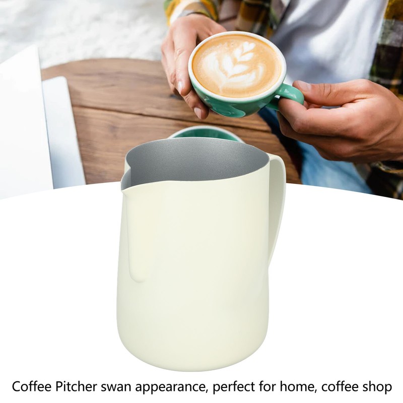 600ml Milk Frothing Pitcher Coffee Steaming Pitcher Stainless Steel Milk