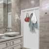 SIMPLE CLEVER HOMES 365 Over The Door Rack 6 Hook,