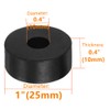 8Pcs Rubber Isolation Pads OD 1" (25mm) ID 0.4"(10mm) Thick