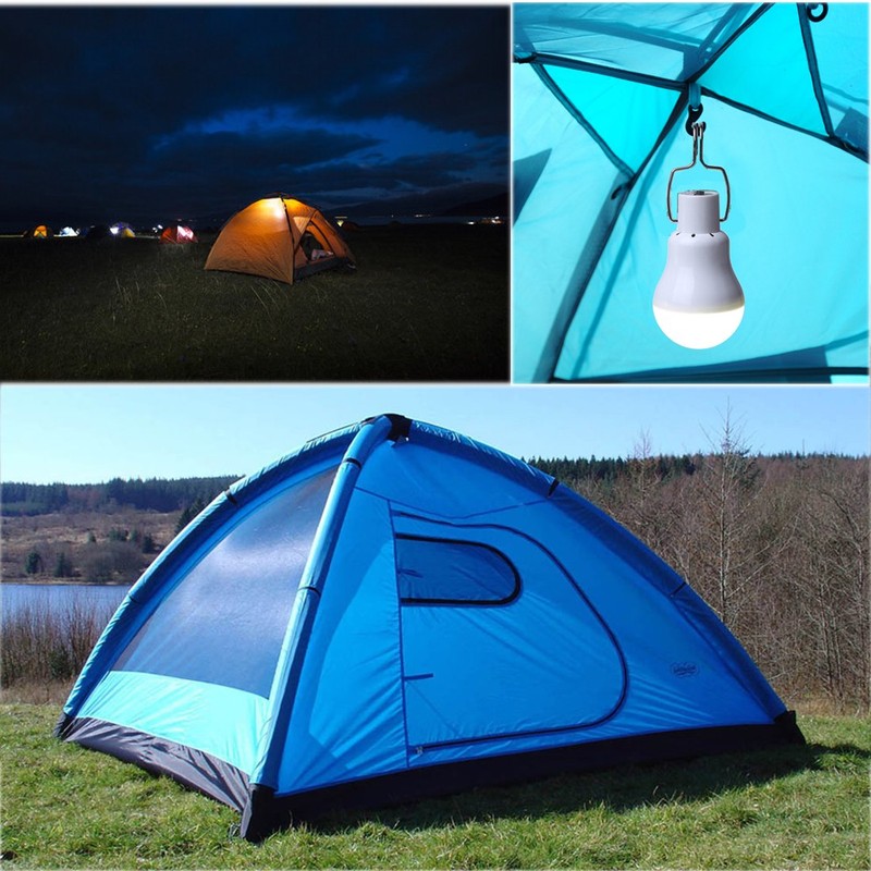 Solar Powered Lamp Portable Led Bulb Lights Solar Energy Panel