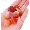 25mm Natural Healing Crystal Heart Worry Love Stone Chakra Balancing