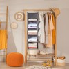BOOMIBOO Hanging Closet Organize and Shelves，5-Hanging Shelf with 2 Side