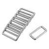 sourcing map Metal Rectangle Ring Buckles 38x15mm for Bags Belts