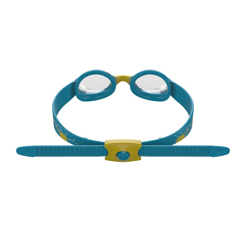 Speedo Infant Sea Squad Illusion Swimming Goggles, Turquoise/Yellow/Clear, One Size