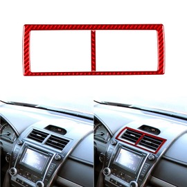 Car Dashboard Central A/C Outlet Vent Panel Sticker Compatible with Toyota Camry 2012 2013 2014 Interior Trim Accessories
