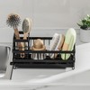 OWill Kitchen Sink Caddy - Self-Draining Sponge Holder with Dishcloth