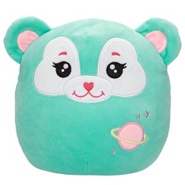 Depesche 13042 Ylvi Swoppies Cuddly Toy Bear in Turquoise with Luminous Effect Small Planet and Round Ears Approx. 20 cm Large Plush Toy