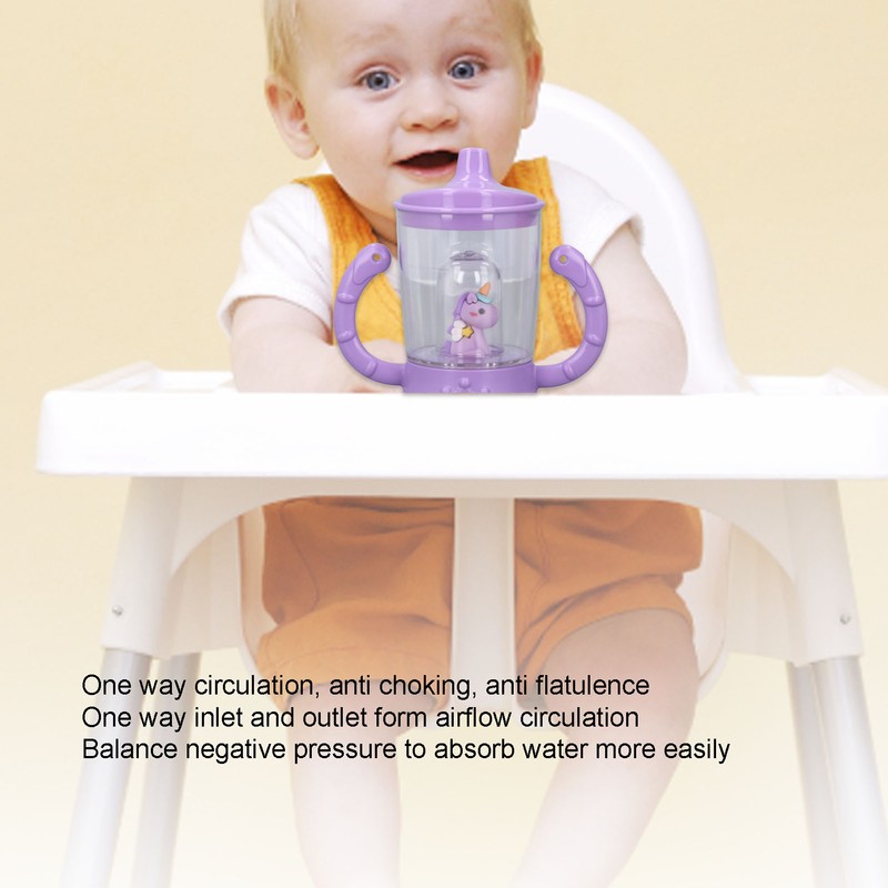 150ml Baby Learning Drink Cup Leak Proof Detachable Handle Spout