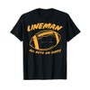 Lineman Guts Glory Funny American Football Gridiron Gift T-Shirt