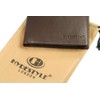HYDESTYLE Men's Pratico 17 Card Leather Trifold Wallet, Genuine Leather