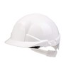 Reflex White Silver Slip Ratchet Vented Helmet
