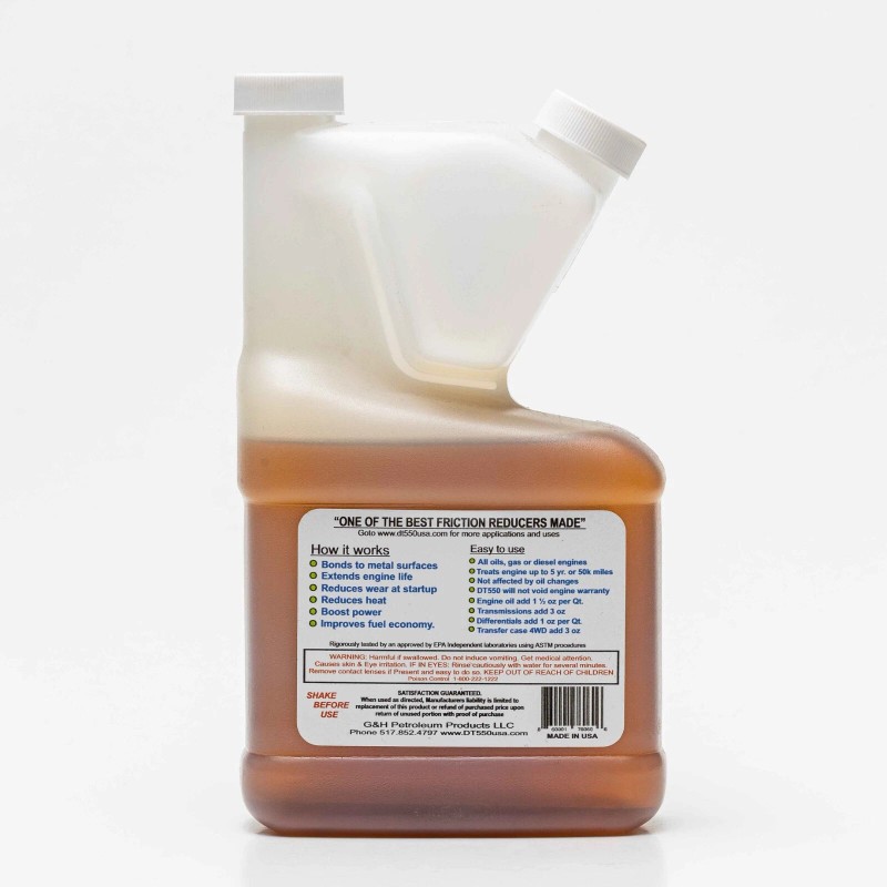 DT 550 Friction Reducer Oil Additive, 16 Oz. Pint!