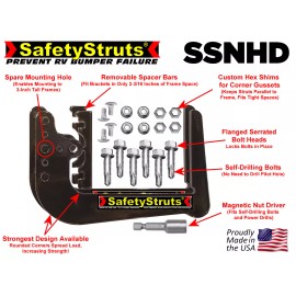 Mount-n-Lock® SafetyStruts® Heavy Duty RV Bumper Brackets (1SSNHD-Standa