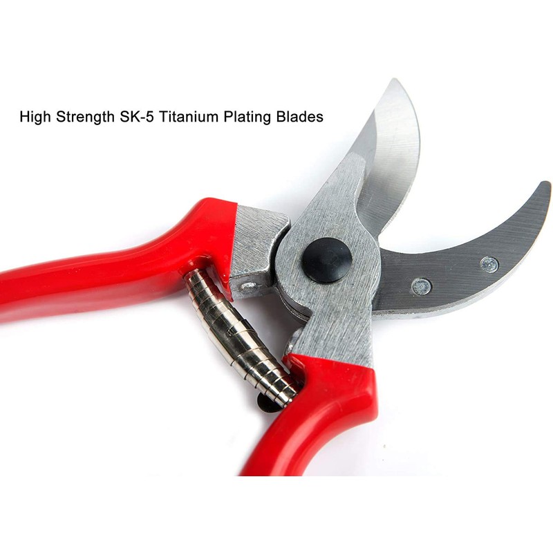 Professional Heavy Duty Bypass Secateurs, Garden Pruning Shears with Ergonomic