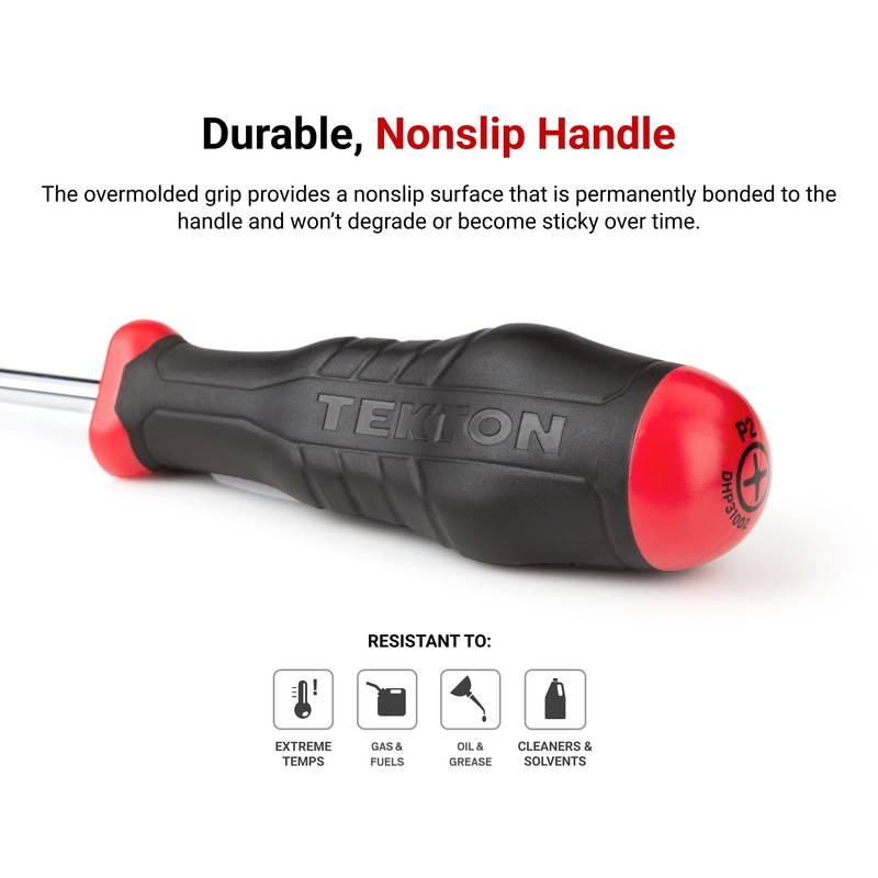 TEKTON 5/32 Inch Hex High-Torque Black Oxide Blade Screwdriver |