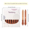 Temiary 8Pcs Cute Retractable Erasable Gel Pens, Blue & Black
