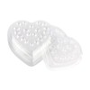 "Abbraccia" 100x Eyelash Extension Glue Tray Lash Droplet Tray Lash Supplies Heart Shape Eyelash Drop Tray Girls Women, clear