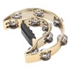 Double Row Hand Tambourine Metal Tambourine with Plating Bells Percussion