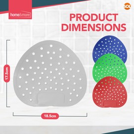 SOL 8pk Heart Urinal Splash Mats, Anti-Splash Screen Pads, Multicoloured, Waterless, Universal Fit, Easy to Install, Low Maintenance, Ideal for Men's Toilets in UK Pubs, Restaurants and Public Spaces