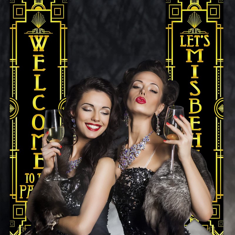 Roaring 20s - Letrero para puerta de fiesta (20), color