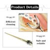 DKJEkdje 2 Set Stainless Steel Dental Floss Kit, 50m/Roll Each