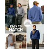 Ficerd 3 Pack Men's Big and Tall Turtleneck Shirts Cotton
