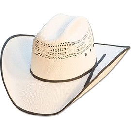STARS & STRIPES Ashton Straw Hat, White