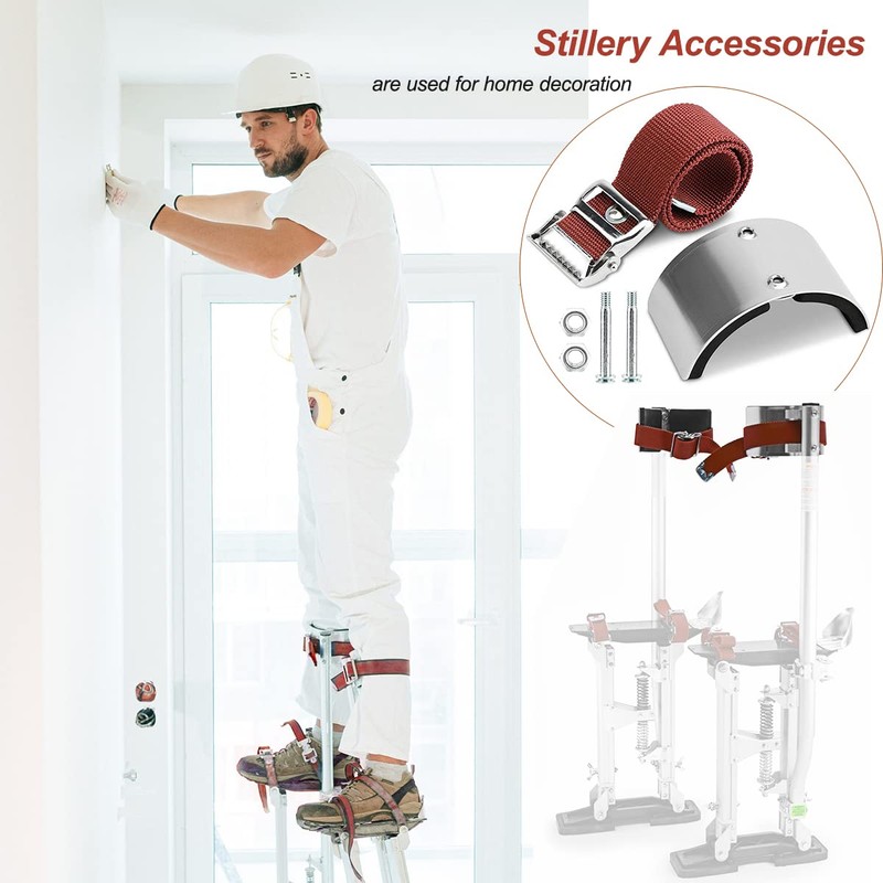 2 PCS Drywall Stilt Replacement Parts, Leg Straps Kit for